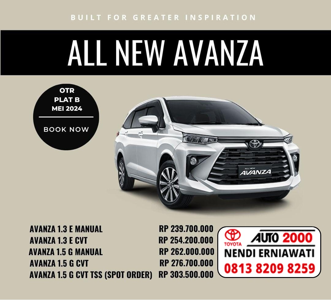 Promo Harga All New Avanza