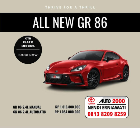 Promo Harga All New GR 86