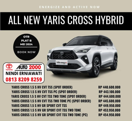 Promo Harga All New Yaris Cross Hybrid