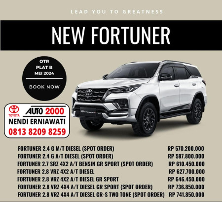 Promo Harga All New Fortuner