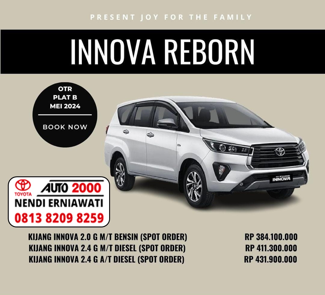 Promo Harga All New Innova Reborn