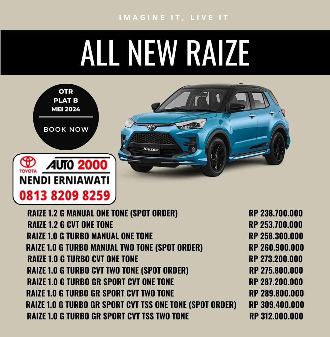 Promo Harga All New Raize