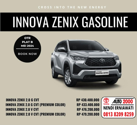 Promo Harga Innova Zenix Gasoline